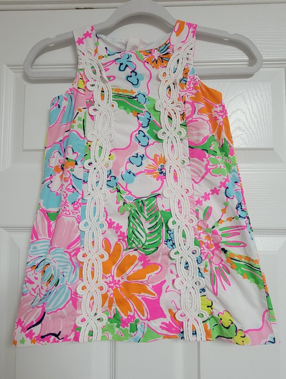 Lilly Pulitzer By Target Nosy Posey Shift Mini Dress Girls Size 5T.